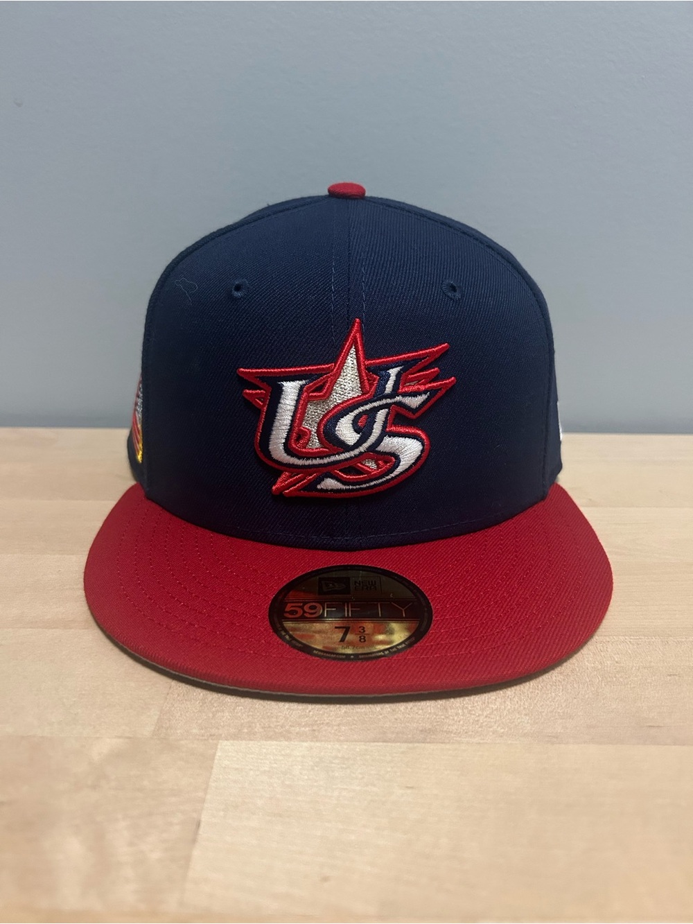 USA 2026 WBC World Baseball Classic New Era 59FIFTY Fitted Cap Size 7 3/8 NEW